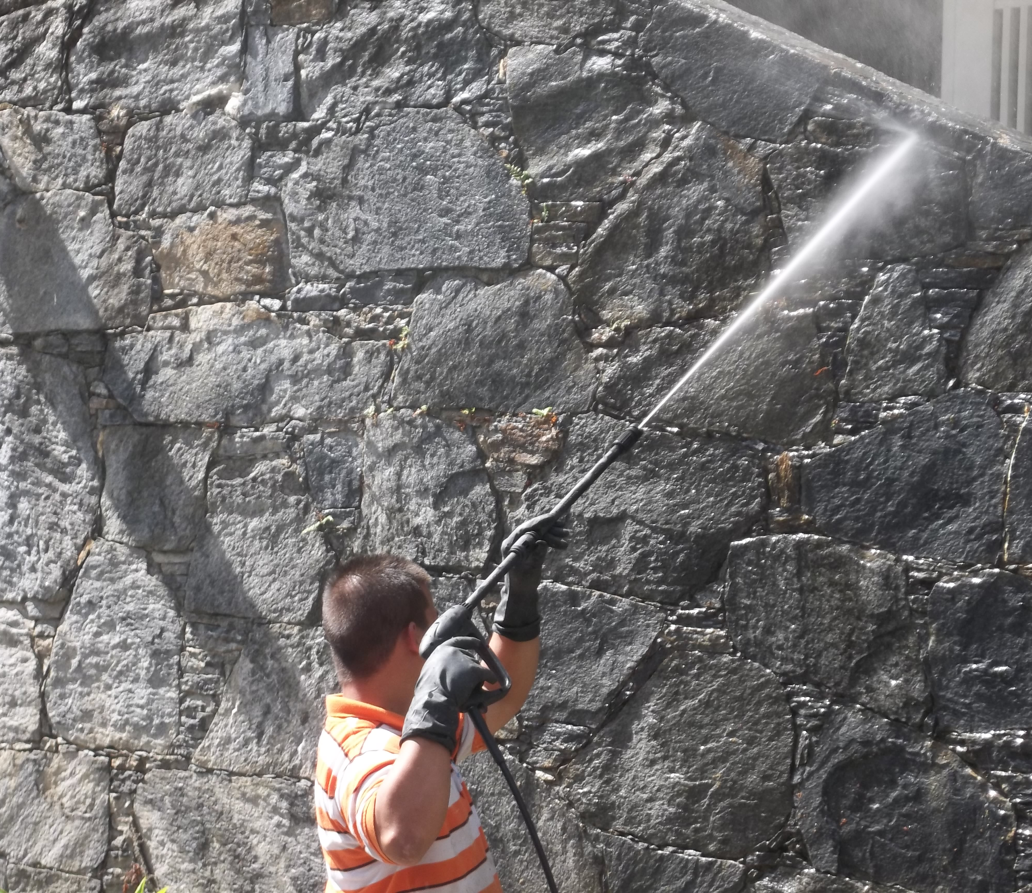 chorro de agua a presión